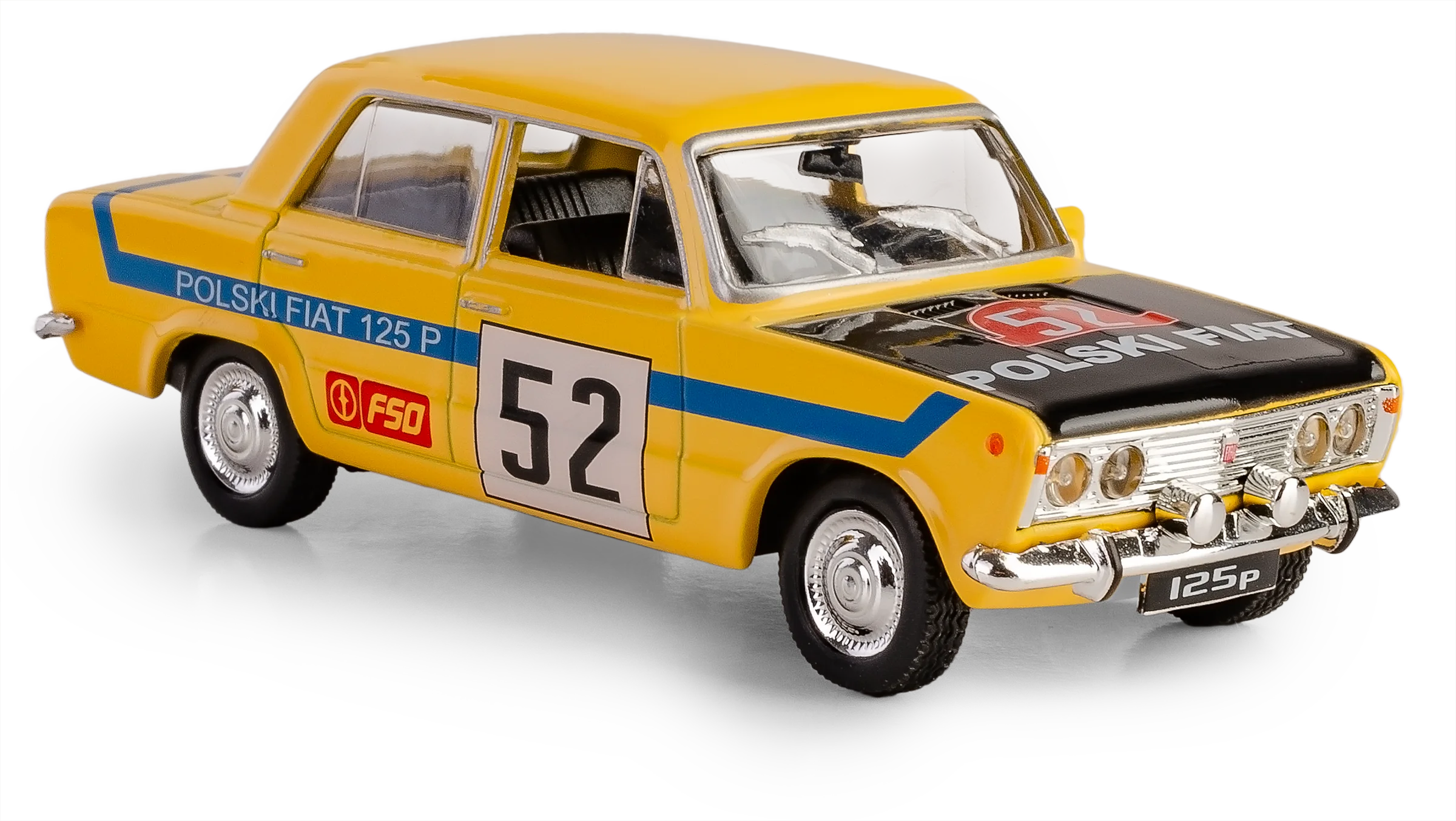 Polski Fiat 125P Rally żółty