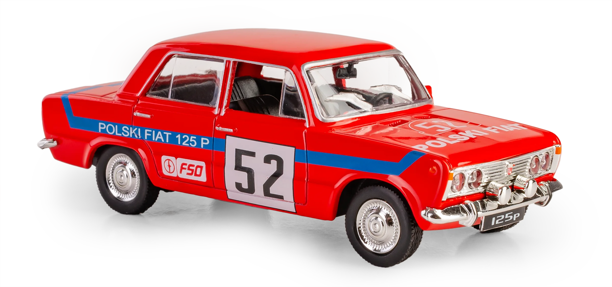 Polski Fiat 125p Rally czerwony